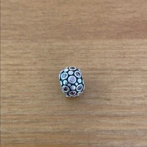 Pandora pink crystal clip